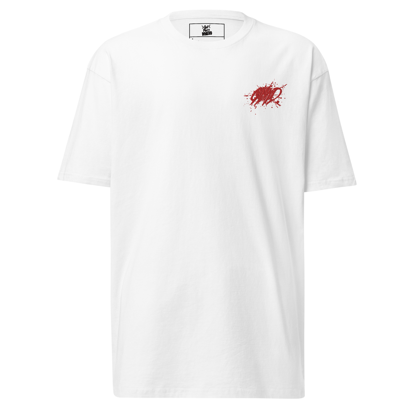 Take A Risk Embroidered Tee (wht)